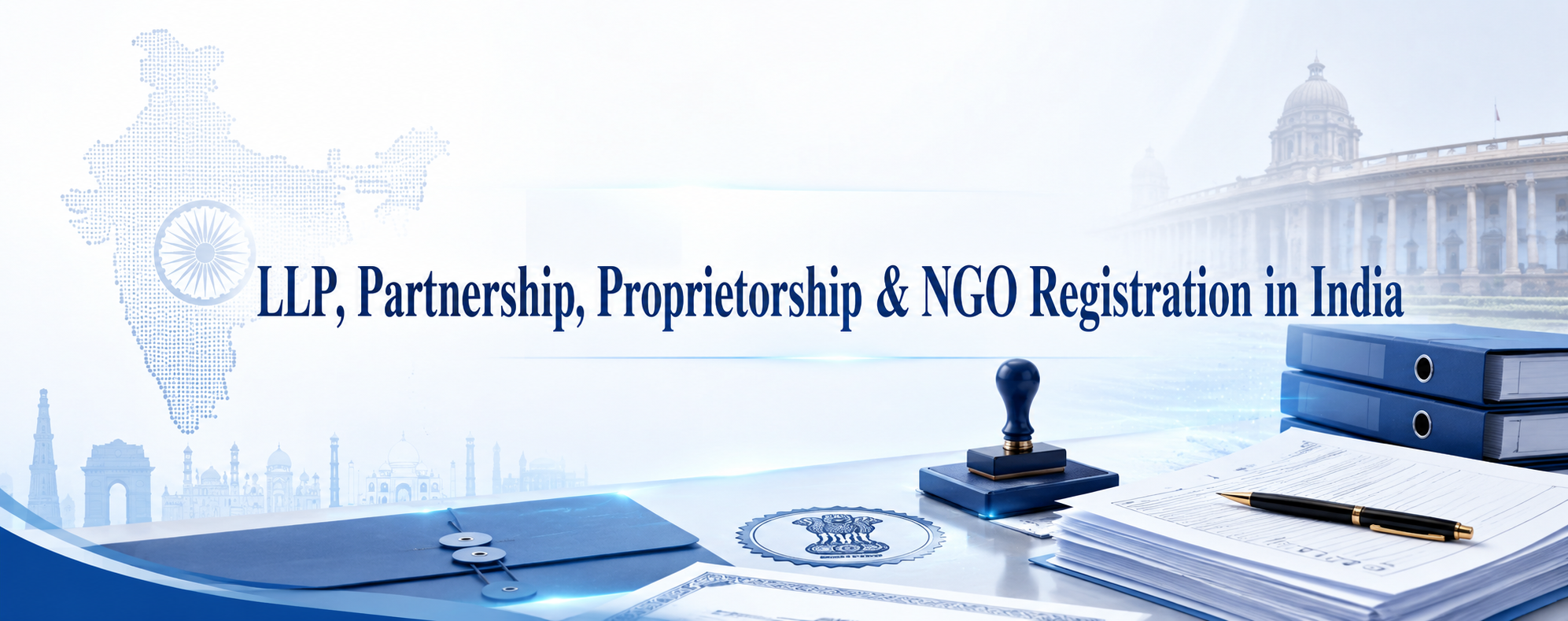 LLP, Partnership, Proprietorship & NGO Registration in India LLP, Partnership, Proprietorship & NGO Registration in India